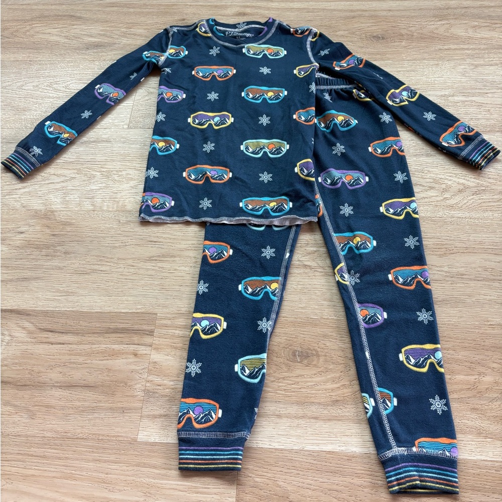 P.J. Salvage Kids Pajama Set with Colorful Goggles Print